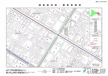 舗装構成図・掘削制限図見本