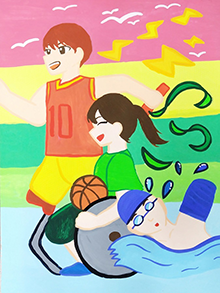 市立小山中学校3年 濱塚　珠世（はまつか　たまよ）「進め」イメージ画像