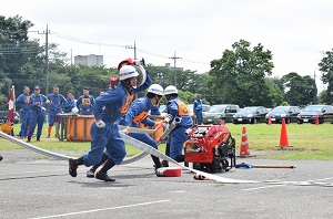 消防操法大会の写真