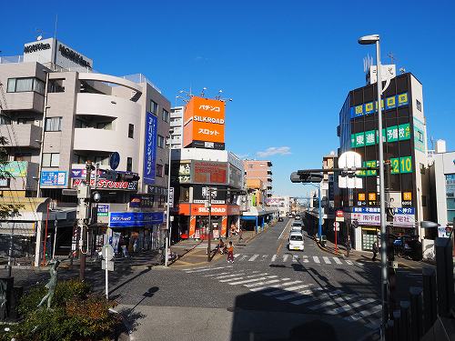 現在の淵野辺駅北口前の写真