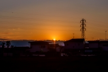 木もれびの森の脇から見える「初日の出」(2026年1月撮影分)の拡大写真を表示