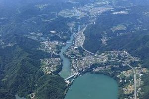 上空からみた現在の相模湖インターチェンジ