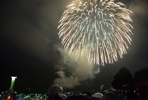 さがみ湖湖上祭花火大会の写真