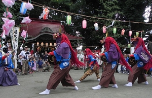 大島諏訪明神の例大祭の写真