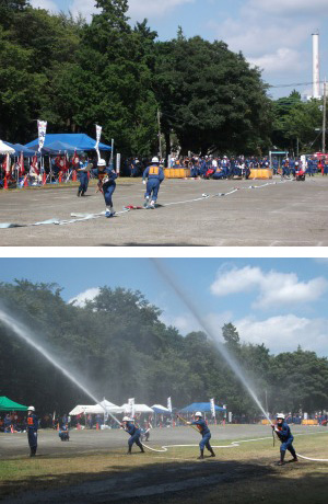 相模原市消防操法大会の様子の写真