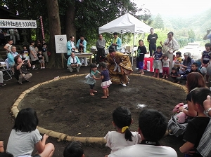 青野原子供奉納相撲の様子