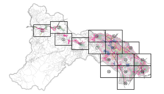 都市機能誘導区域・居住誘導区域の詳細図の画像