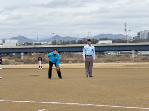 試合中の写真