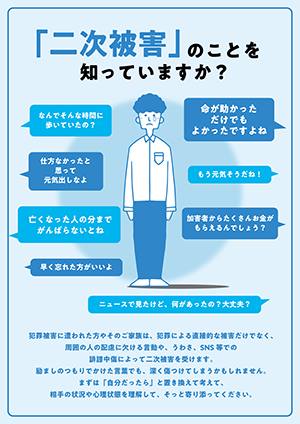 リーフレット　「二次被害」のことを知っていますか？