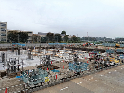 基礎関連工事の状況（10月下旬）の写真