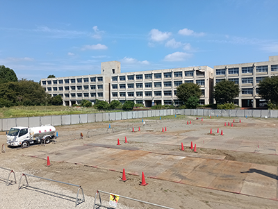 杭工事完了（8月下旬）の写真