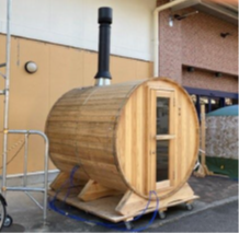 バレル型サウナ写真