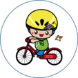 自転車に乗ったさがみん 画像